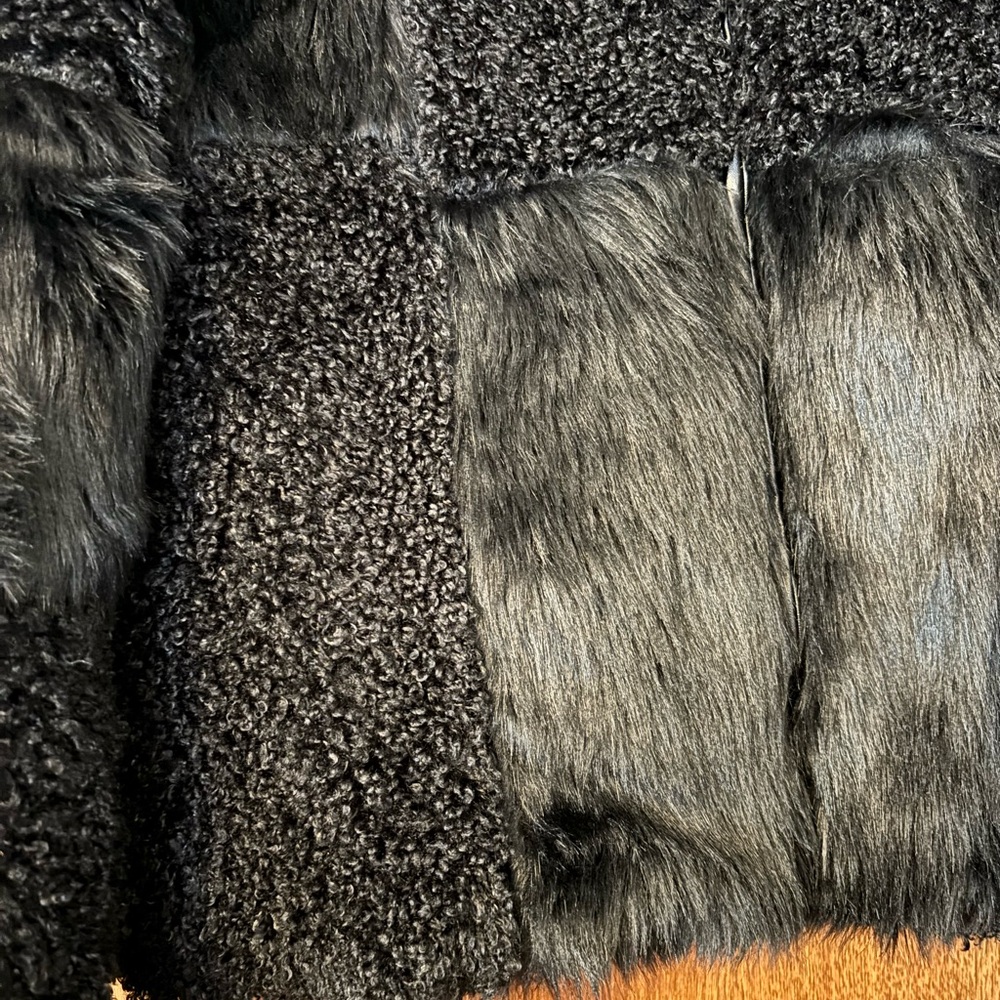 Willow & Root Patchwork Fur Coat - image 2